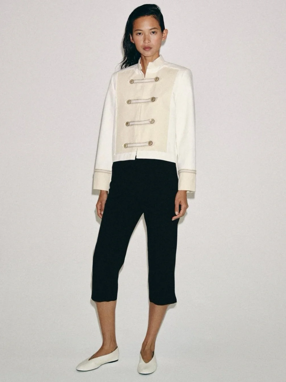 ZARA ZW COLLECTION JACKET WITH BUTTON DETAILS